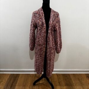 Polagram Knit Long Line Cardigan Size Small